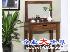 上海全實木小戶型梳妝臺 純黑胡桃木化妝桌銷售與批發(fā)指南